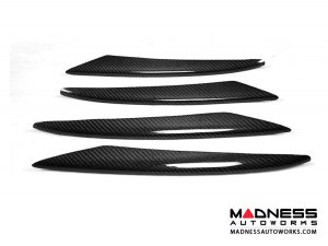 Mercedes-Benz E-Class E43 AMG Sport Front Bumper Vents Carbon Trim - Carbon Fiber Mercedes-Benz E-Class E43 AMG Sport Front Bumper Vents Carbon Trim - Carbon Fiber